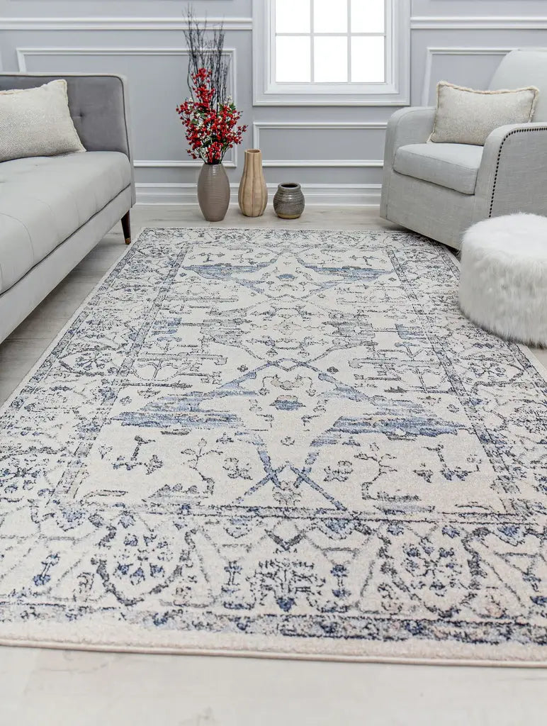 Mason Brooks Nessa NS95A Silvery Blue Area Rug