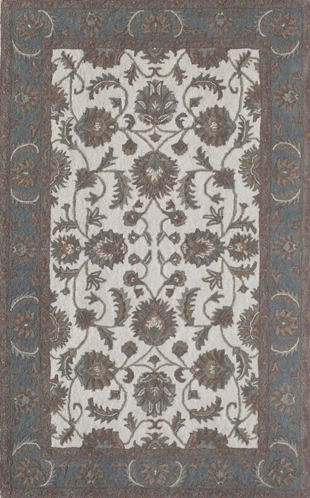 Rugs America New Dynasty NDY01 Ivory Light Blue Area Rug