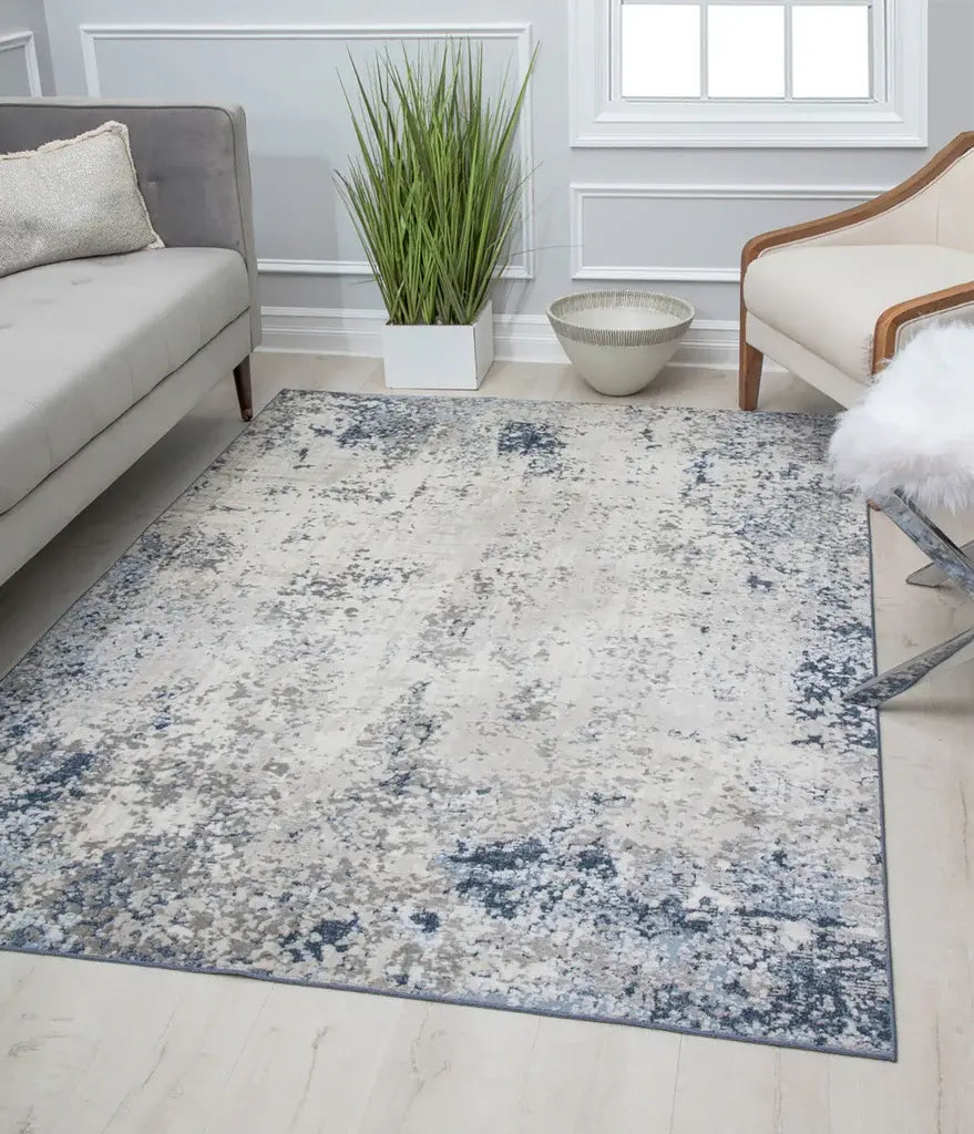 Rugs America Prescott PS25B Mottled Cerulean Area Rug