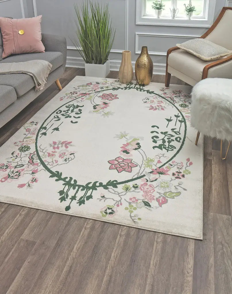 Rugs America Valentina VA20A Cream Magnolia Area Rug