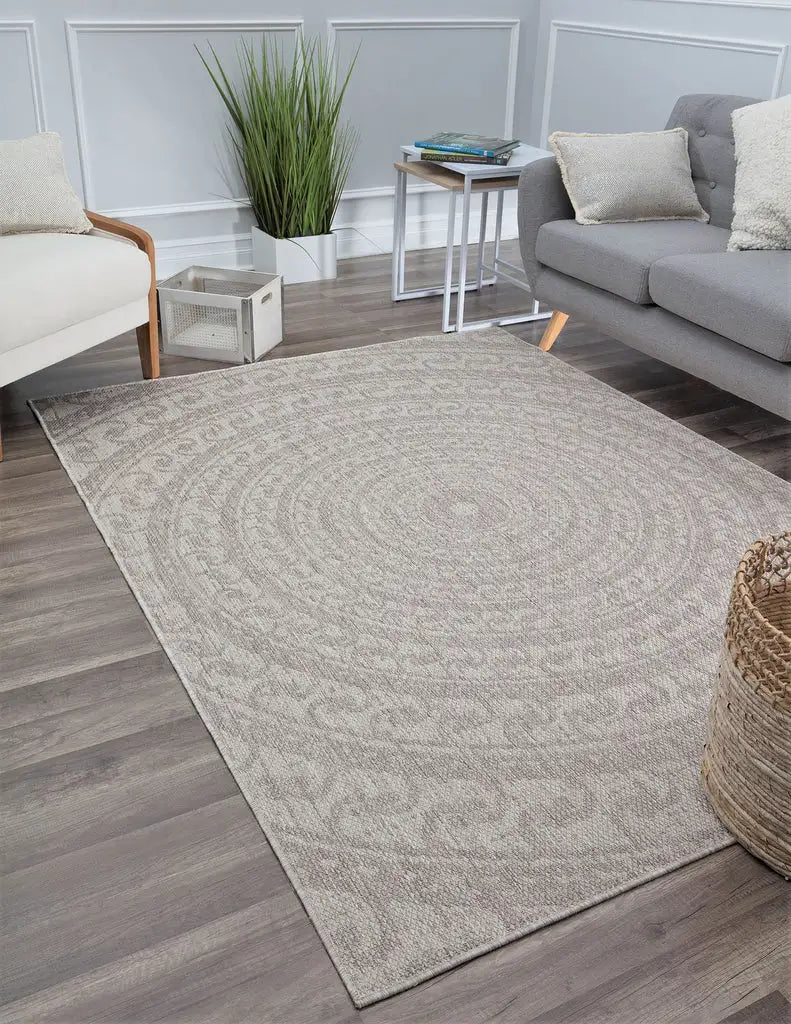 CosmoLiving By Cosmopolitan Villa VL70A Icy Swirl Area Rug